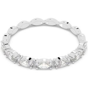 Swarovski Vittore Ring, Marquise-Slijpvorm, Wit, Rodium Toplaag