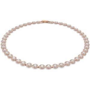 Swarovski Angelic Kettin - Ronde Slijpvor - Wi - Roségoudkleurige Toplaag
