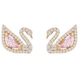 Swarovski - Dazzling Swan - Oorstekers - Rosekleurig