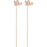 Swarovski - Dazzling Swan - Oorstekers - Rosekleurig
