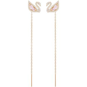 Swarovski - Dazzling Swan - Oorstekers - Rosekleurig