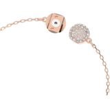 Swarovski - Dazzling Swan - Y-halsketting - Roze - Kristal - Roségoud Verguld