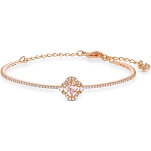 Swarovski - Bangle Clover - Accessoire - Roze - Roségouden Legering