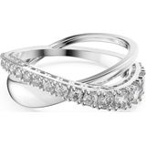 Swarovski - Twist Ring Rows - Zilverkleurig - Ring