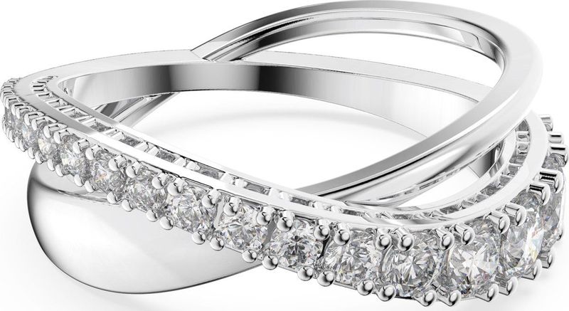 Swarovski - Twist Ring Rows - Zilverkleurig - Ring