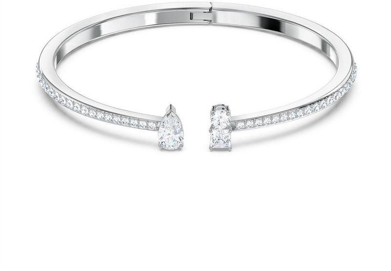 Swarovski - Attract Cuff - Sieraad - Wit - Kristallen - Rhodium Plated