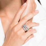 Swarovski Twist - Dames Ring - Zilver