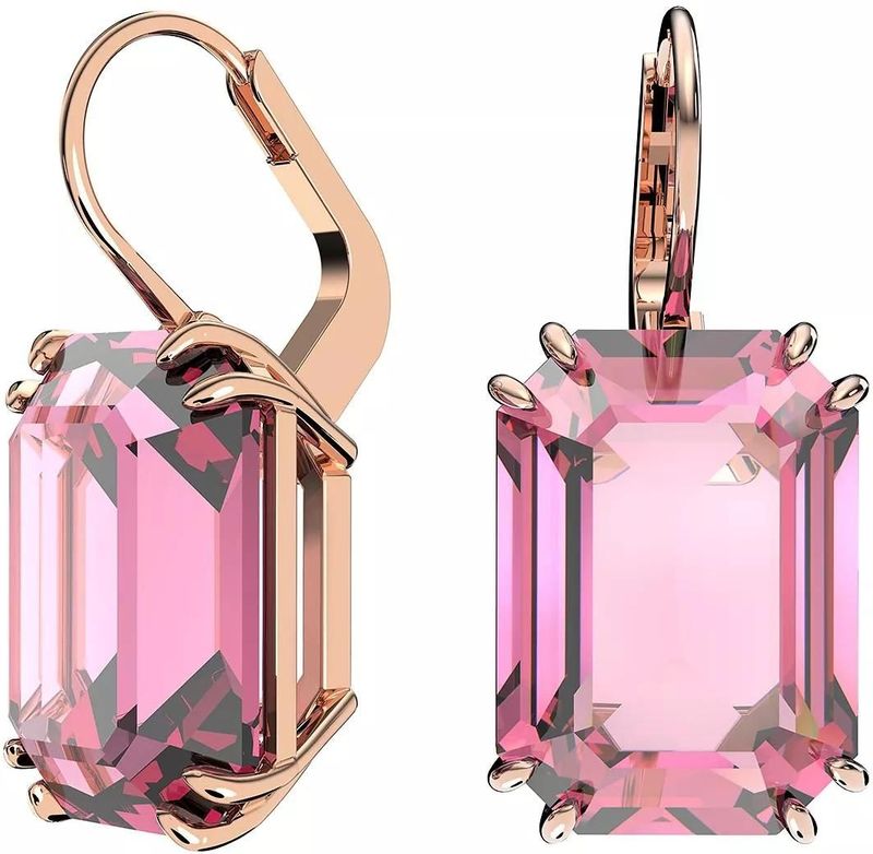 Swarovski - Millenia Collection - Oorbellen - Roze - Kristallen - Roségoud Verguld