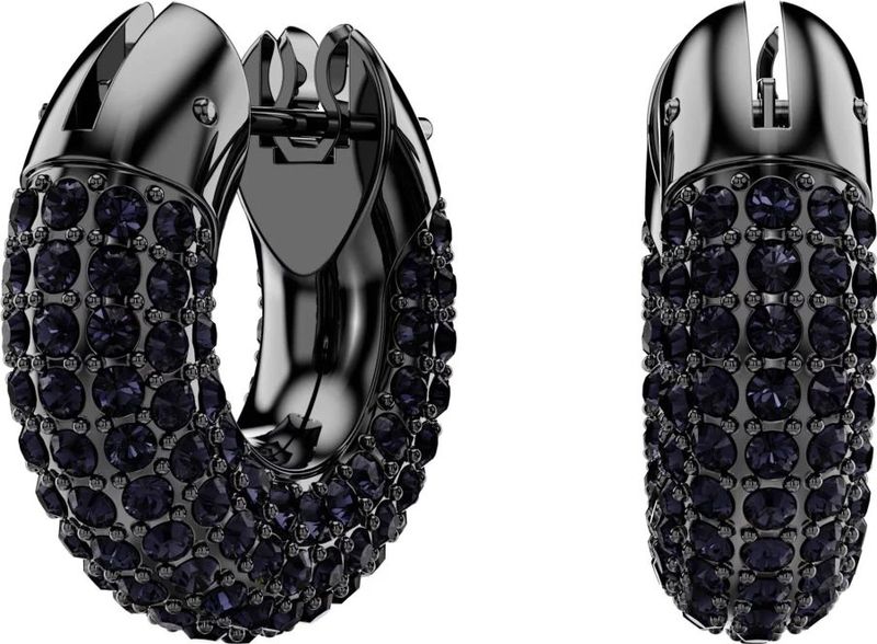 Swarovski - Dextera - Oorringen - Zwart - Sieraden