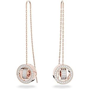 Swarovski - Hollow Oorbellen - Roségoudkleurig - Kristal - Lengte 5,5 cm