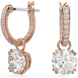 Swarovski Constella Oorbellen Collectie, Kristallen, roségoud plated, zirkonia, Zirkonia