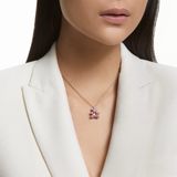 Hanger - Lichtroze - Kristal - Roségoudkleurige Ketting