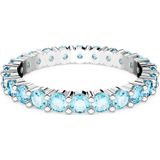Swarovski - Matrix Ring - Blauw - Rodium Toplaag