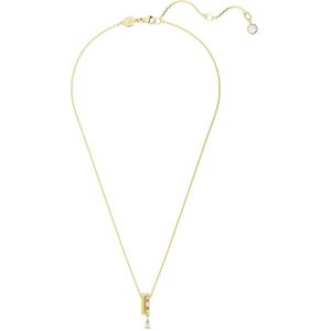 Swarovski Dextera hanger, Verschillende slijpvormen, Wit, Goudkleurige toplaag