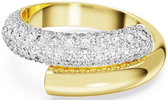 Swarovski - Dextera Round - Coctailring - Goudkleurig - Kristallen