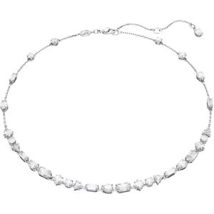 Swarovski, Accessoires, Dames, Grijs, ONE Size, Ketting Wit gerhodineerd zirkonia