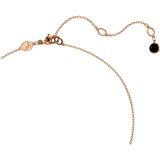 Swarovski - Hanger - Zwaanpatroon - Roségoud - Swarovski ReCreated Jet Color Crystal