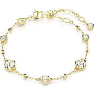 Swarovski, Accessoires, Dames, Geel, ONE Size, Damesarmband Rondgeslepen Wit Imber 5680094