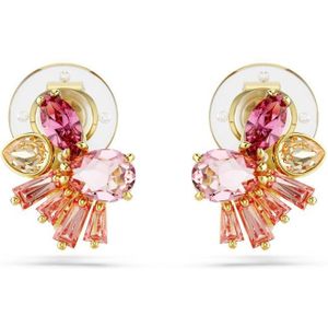 Swarovski - Gema - Oorbellen - Goud-Oranje-Rood - Kristallen
