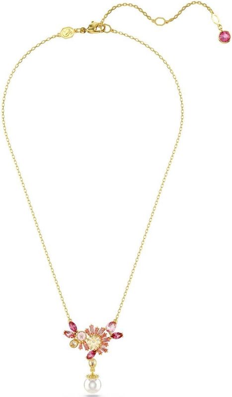 Gema - Sakura Hanger - Roze en Champagne - Vergulde Coating - Kristallen