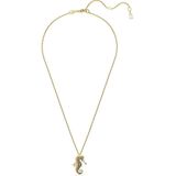 Swarovski - Idyllia Hanger - Zeepaardje - Blauw - Goudkleurige Toplaag