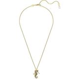 Swarovski - Idyllia Hanger - Zeepaardje - Blauw - Goudkleurige Toplaag