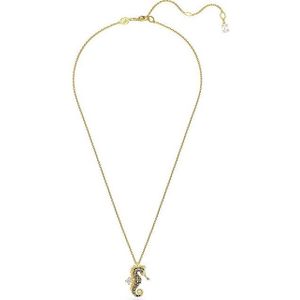 Swarovski - Idyllia Hanger - Zeepaardje - Blauw - Goudkleurige Toplaag