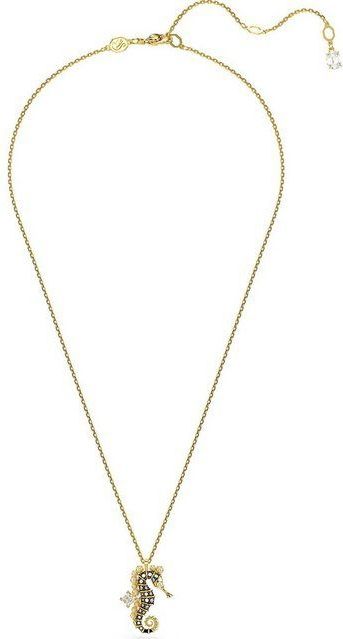 Swarovski - Idyllia Hanger - Zeepaardje - Blauw - Goudkleurige Toplaag