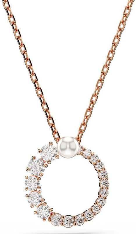 Swarovski - Matrix - Halsketting - Roze - Verguld Metaal