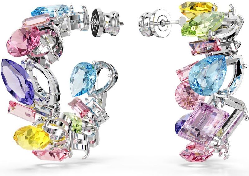 Swarovski - Gema - Oorbellen - Zilverkleurig - Kristallen