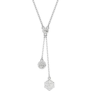 Swarovski - Dextera - Dames - Ketting - Zilverkleurig - 61 CM
