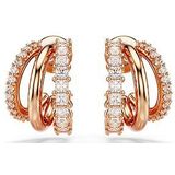 Swarovski - Hyperbola Oorbellen - Wit - Roségoud Verguld - Cubic Zirconia