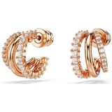 Swarovski - Hyperbola Oorbellen - Wit - Roségoud Verguld - Cubic Zirconia