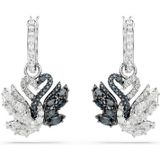 Swarovski - Swan Oorringen - Zilverkleurig - 12 mm