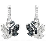 Swarovski - Swan Oorringen - Zilverkleurig - 12 mm
