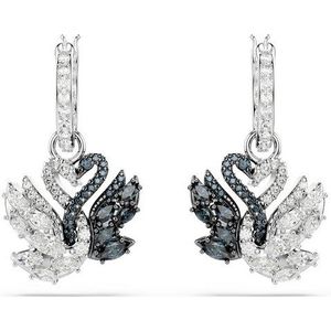 Swarovski - Swan Oorringen - Zilverkleurig - 12 mm