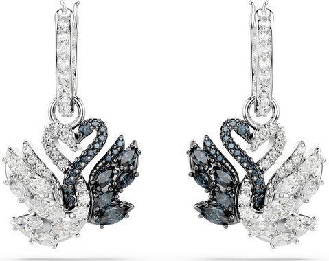 Swarovski - Swan Oorringen - Zilverkleurig - 12 mm