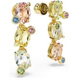 Swarovski - Gema - Oorbellen - Meerkleurige Kristallen - Goudkleurig Metaal