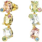 Swarovski - Gema - Oorbellen - Meerkleurige Kristallen - Goudkleurig Metaal