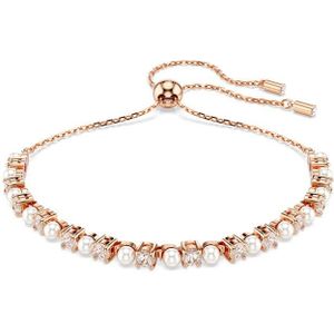 Swarovski - Matrix Armband - Witte Kristallen - Roségoud - Zirkonia