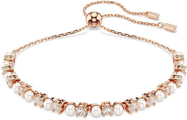 Swarovski - Matrix Armband - Witte Kristallen - Roségoud - Zirkonia