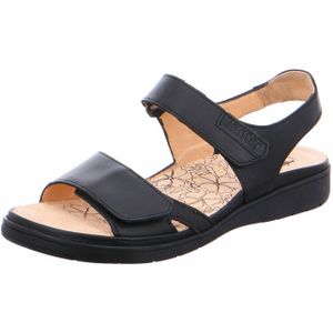 Ganter - Gina G - Sandalen - Zwart - Flexibele Loopzool - Uitneembare Binnenzool