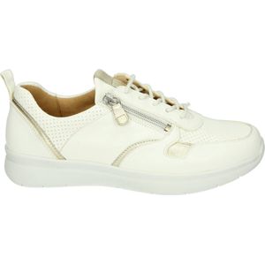 Ganter - 209221 - Lage Sneakers - Wit/Beige - Glad Leer - Rubber Zool