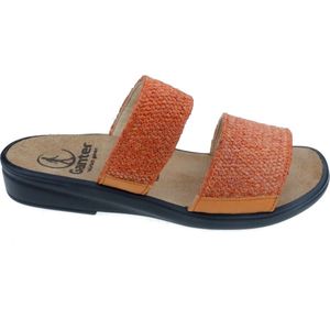 Ganter Dames Sonnica pantoffels, oranje, 37,5 EU, oranje, 37.5 EU Smal