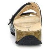 Think! Mizzi - Damespantoffels - Zwart Combi - Orthopedische Slippers