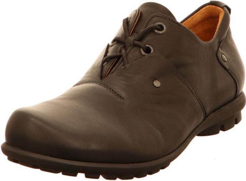 Think - Veterschoenen - Zwart - Leer - Vetersluiting