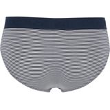 HOM - Simon - Mini Briefs - Donkerblauw Gestreept - Herenslip met Horizontale Gulp