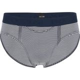 HOM - Simon - Mini Briefs - Donkerblauw Gestreept - Herenslip met Horizontale Gulp