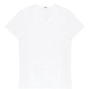 HOM - Supreme Cotton T-Shirt (1-pack) - V-hals - Wit - mannen