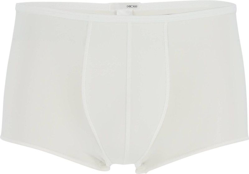 HOM Plumes trunk (1-pack) - heren boxer microfiber kort - wit - Maat: S